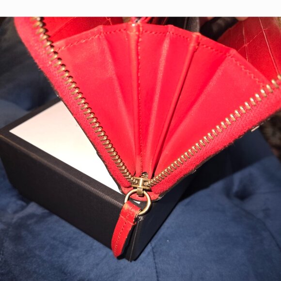 EUC Authentic Gucci Queen Margaret Zippy Leather Wallet - Picture 6 of 13